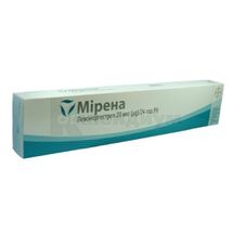 Мирена внутриматочная система, 20 мкг/24 часа, с устройством для введения, с устройств. д/введ., № 1; Байер