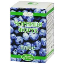 ЧЕРНИКА-ФОРТЕ ПЛЮС таблетки, 0,25 г, № 100; Красота и Здоровье