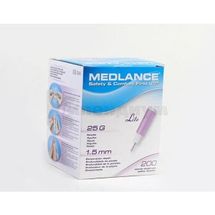 ЛАНЦЕТ (СКАРИФИКАТОР) АВТОМАТИЧЕСКИЙ MEDLANCE® PLUS LITE игла 25g, глубина прокола 1,5 мм, глуб. прокола 1,5 мм, № 200; HTL-Strefa