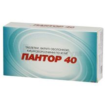 Пантор 40 таблетки, покрытые кишечно-растворимой оболочкой, 40 мг, блистер, № 30; Torrent