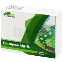 ПУСТЫРНИК Mg + B6 капсулы, 250 мг, № 30; Аптека 283