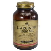 L-аргинин 1000 мг таблетки, 1000 мг, № 90; Solgar Vitamin and Herb