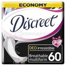 ПРОКЛАДКИ ГИГИЕНИЧЕСКИЕ ЕЖЕДНЕВНЫЕ DISCREET DEO irresistible multiform, № 60; Проктер энд Гэмбл Украина