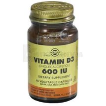 Витамин D3 600 МЕ капсулы, флакон, № 60; Solgar Vitamin and Herb