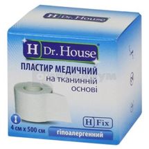 ПЛАСТЫРЬ МЕДИЦИНСКИЙ "H Dr. House" 4 см х 500 см, коробка бумажная, на тканевой основе, на тканевой основе, № 1; undefined