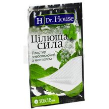 ПЛАСТЫРЬ ОБЕЗБОЛИВАЮЩИЙ С МЕНТОЛОМ "ЦЕЛЕБНАЯ СИЛА" "H Dr House" 10 см х 18 см, перфорированный, перфориров., № 1; Jiangsu Nanfang Medical