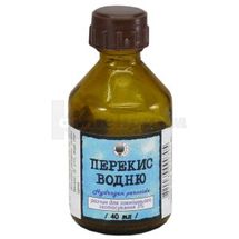 Перекись водорода раствор для наружного применения, 3 %, флакон, 40 мл, № 1; ООО "ДКП "Фармацевтическая фабрика"