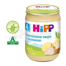 ПЮРЕ МЯСО-ОВОЩНОЕ "КАРТОФЕЛЬНОЕ ПЮРЕ С КРОЛИКОМ" "HIPP" 190 г, с 4 месяцев, с 4 мес., № 1; Хипп Украина