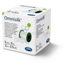 Пластырь фиксирующий из искусственного шелка Omnisilk® 5 см х 5 м, № 1; Paul Hartmann