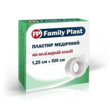 FAMILY PLAST ПЛАСТЫРЬ МЕДИЦИНСКИЙ НА ПОЛИМЕРНОЙ ОСНОВЕ 1,25 см х 500 см, № 1; Аргопласт