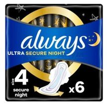 ПРОКЛАДКИ ГИГИЕНИЧЕСКИЕ УЛЬТРАТОНКИЕ ALWAYS ULTRA ultra secure night, с ароматом, с ароматом, № 6; Hyginett