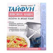 КАША ОВСЯНАЯ "ТАЙФУН" С ПСИЛЛИУМОМ И ЯГОДАМИ ГОДЖИ 40 г, № 5; Фитобиотехнологии