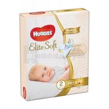 ПОДГУЗНИКИ ДЕТСКИЕ ГИГИЕНИЧЕСКИЕ HUGGIES ELITE SOFT размер 2 (4-7 кг), № 66; Кимберли-Кларк Украина