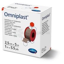 Пластырь фиксирующий текстильный Omniplast® 2,5 см х 5 м, № 1; Paul Hartmann