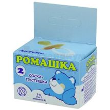 СОСКА-ПУСТЫШКА тип 2 "ромашка 2", коробочка, № 1; Киевгума