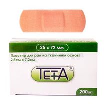 ПЛАСТЫРЬ ДЛЯ РАН НА ТКАНЕВОЙ ОСНОВЕ TETA® 2,5 см х 7,2 см, № 1; Zhejiang Bangli Medical Products Co., Ltd.