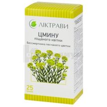 Бессмертника песчаного цветки цветки, 25 г, пачка, с внутренним пакетом, с внутр. пакетом, № 1; ЗАО "Лектравы"