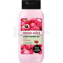 КРЕМ-ГЕЛЬ ДЛЯ ДУША СЕРИИ "FRESH JUICE" 400 мл, litchi & raspberry, litchi & raspberry; Эльфа ФФ