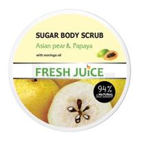 СКРАБ ДЛЯ ТЕЛА САХАРНЫЙ серии "FRESH JUICE" 225 мл, asian pear & papaya, asian pear & papaya; Эльфа ФФ