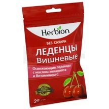 ХЕРБИОН ЛЕДЕНЦЫ БЕЗ САХАРА ВИШНЁВЫЕ леденцы, № 25; Herbion Pakistan