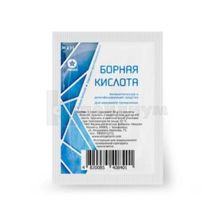 Борная кислота порошок кристаллический, 30 г, пакет, № 1; Группа Компаний МедФармХолдинг