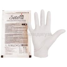 ПЕРЧАТКИ ХИРУРГИЧЕСКИЕ ЛАТЕКСНЫЕ ПРИПУДРЕННЫЕ "SOTERIA®" СТЕРИЛЬНЫЕ размер 6, № 1; St. Mary's Rubbers Pvt. Ltd