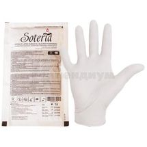 ПЕРЧАТКИ ХИРУРГИЧЕСКИЕ ЛАТЕКСНЫЕ ПРИПУДРЕННЫЕ "SOTERIA®" СТЕРИЛЬНЫЕ размер 7, № 1; St. Mary's Rubbers Pvt. Ltd