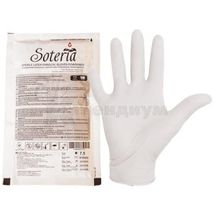 ПЕРЧАТКИ ХИРУРГИЧЕСКИЕ ЛАТЕКСНЫЕ ПРИПУДРЕННЫЕ "SOTERIA®" СТЕРИЛЬНЫЕ размер 7,5, № 1; St. Mary's Rubbers Pvt. Ltd