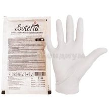 ПЕРЧАТКИ ХИРУРГИЧЕСКИЕ ЛАТЕКСНЫЕ ПРИПУДРЕННЫЕ "SOTERIA®" СТЕРИЛЬНЫЕ размер 8, № 1; St. Mary's Rubbers Pvt. Ltd