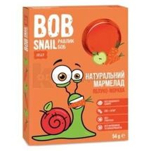 МАРМЕЛАД НАТУРАЛЬНЫЙ BOB SNAIL (УЛИТКА БОБ) 54 г, яблоко-морковь, яблоко-морковь, № 1; Эко Снек