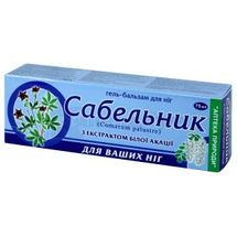 ГЕЛЬ-БАЛЬЗАМ "САБЕЛЬНИК" 75 г, для ног, с экстрактом белой акации, д/ног, экстракт белой акации; Флора-Фарм