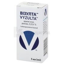 Визулта™ капли глазные, раствор, 0,024 %, бутылка с капельницей, 5 мл, № 1; Bausch & Lomb