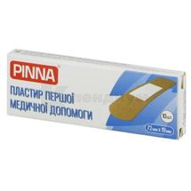 ПИННА ПЛАСТЫРЬ ПЕРВОЙ МЕДИЦИНСКОЙ ПОМОЩИ 72 мм х 19 мм, на тканевой основе, телесный, на тканевой основе, телесный, № 10; Zhejiang Bangli Medical Products Co., Ltd.