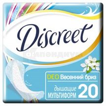 ПРОКЛАДКИ ГИГИЕНИЧЕСКИЕ ЕЖЕДНЕВНЫЕ DISCREET DEO spring breeze, № 20; undefined