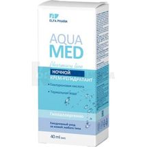 НОЧНОЙ КРЕМ-РЕГИДРАТАНТ серии "AQUA MED" 40 мл; Elfa Pharm