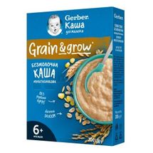 КАША СУХАЯ БЕЗМОЛОЧНАЯ GERBER® МУЛЬТИЗЛАКОВАЯ 200 г, с 6 месяцев, с 6 месяцев, № 1; Нестле Украина