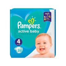 ПОДГУЗНИКИ ДЕТСКИЕ PAMPERS ACTIVE BABY maxi (9-14 кг), № 25; Проктер энд Гэмбл Украина