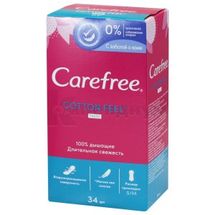 ПРОКЛАДКИ ЖЕНСКИЕ ГИГИЕНИЧЕСКИЕ ЕЖЕДНЕВНЫЕ CAREFREE® МЯГКОСТЬ ХЛОПКА СО СВЕЖИМ АРОМАТОМ № 34; Джонсон и Джонсон Украина