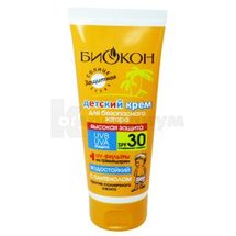 КРЕМ ДЕТСКИЙ ДЛЯ БЕЗОПАСНОГО ЗАГАРА SPF 30 90 мл; МНПО Биокон