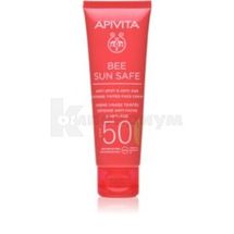 APIVITA BEE SUN SAFE СОЛНЦЕЗАЩИТНЫЙ КРЕМ ДЛЯ ЛИЦА ПРОТИВ ПИГМЕНТНЫХ ПЯТЕН И ДЛЯ ЗАЩИТЫ ОТ СТАРЕНИЯ spf-50, 50 мл, с оттенком, с оттенком; undefined