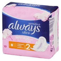 ПРОКЛАДКИ ЖЕНСКИЕ ГИГИЕНИЧЕСКИЕ ALWAYS ULTRA SENSITIVE normal plus, № 10; Procter & Gamble