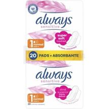 ПРОКЛАДКИ ЖЕНСКИЕ ГИГИЕНИЧЕСКИЕ ALWAYS ULTRA SENSITIVE normal plus, № 20; Procter & Gamble