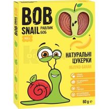 КОНФЕТЫ НАТУРАЛЬНЫЕ BOB SNAIL (УЛИТКА БОБ) 60 г, яблоко-банан, яблоко-банан, № 1; Эко Снек