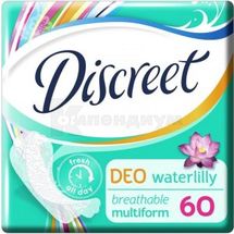 ПРОКЛАДКИ ГИГИЕНИЧЕСКИЕ ЖЕНСКИЕ DISCREET deo water lily, № 60; Procter & Gamble Manufacturing