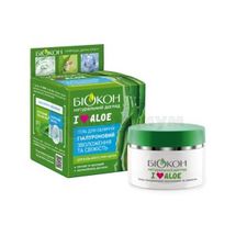 Гель для лица гиалуроновый "Увлажнение и свежесть" "I love aloe" 50 мл; Биокон МНПО