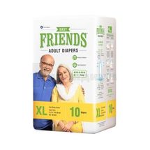 Подгузники для взрослых "FRIENDS" easy, размер xl, размер xl, № 10; Nobel Hygiene Pvt. Ltd