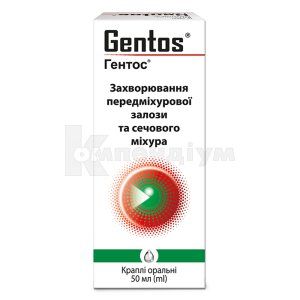 Гентос<sup>&reg;</sup> краплі оральні (Gentos<sup>&reg;</sup> oral drops)