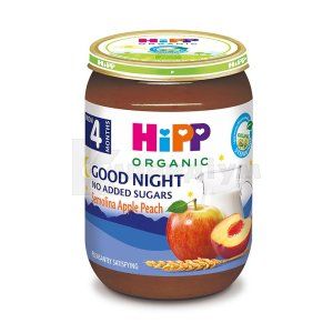 Каша молочна манна з фруктами На добраніч Хіпп (Porridge milk semolina fruit Good night Hipp)