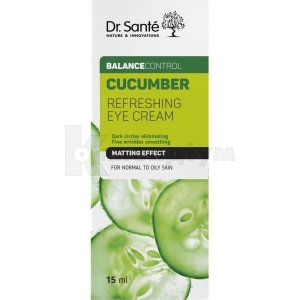 КРЕМ КОСМЕТИЧНИЙ "DR.SANTE CUCUMBER BALANCE CONTROL" ОСВІЖАЮЧИЙ ПІД ОЧІ