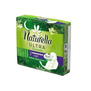 ПРОКЛАДКИ ГІГІЄНІЧНІ NATURELLA ULTRA CAMOMILE NIGHT з крильцями